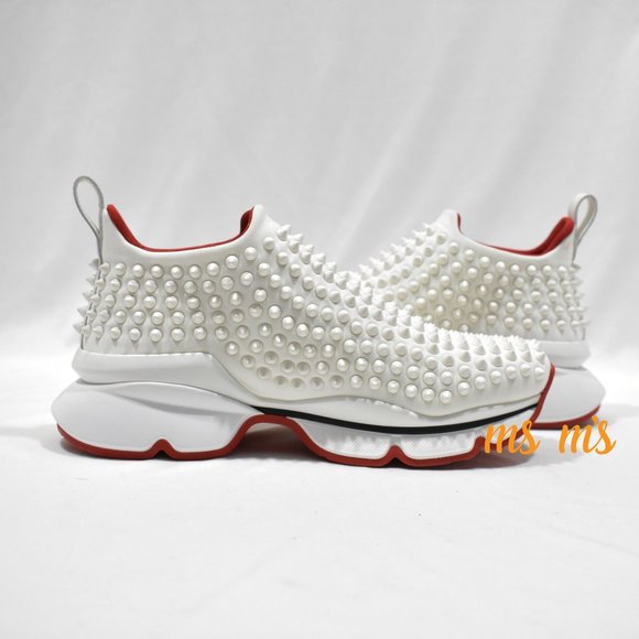NIB CHRISTIAN LOUBOUTIN SPIKE DONNA FLAT sneaker - Picture 5 of 8